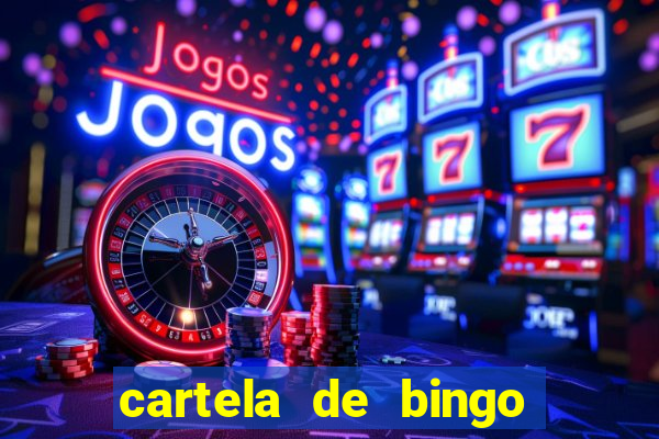 cartela de bingo cha de panela